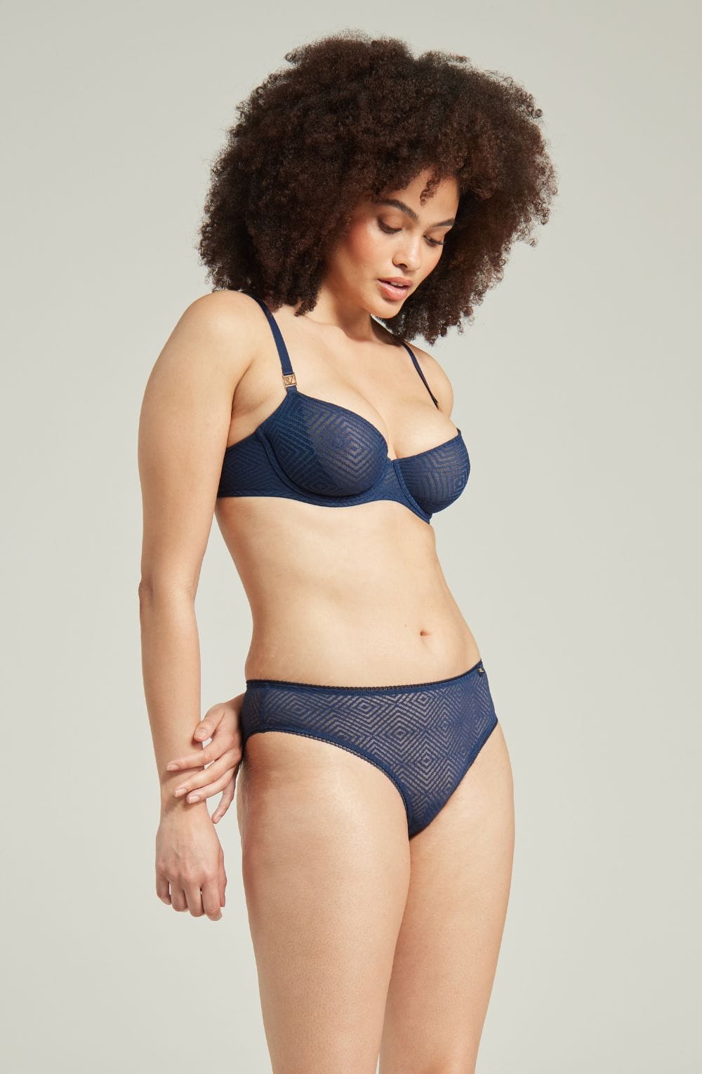 nudea_sheer_deco_lift_navy.jpg The Sheer Deco Lift Balcony Bra Navy Up to GG Cup