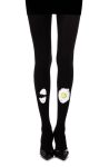 Black Print Tights