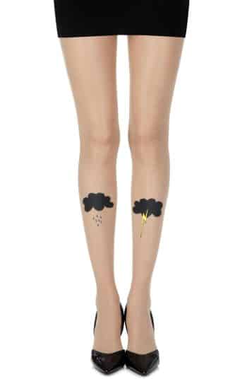Skin Sheer Print Tights