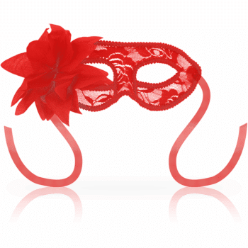 lingerie 18 OHMAMA Passion Flower Red Lace Masquerade Mask