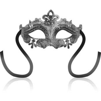 lingerie 16 OHMAMA Sleek Silver Venetian EyeMask