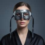 OHMAMA Regal Greek Style Silver Mask