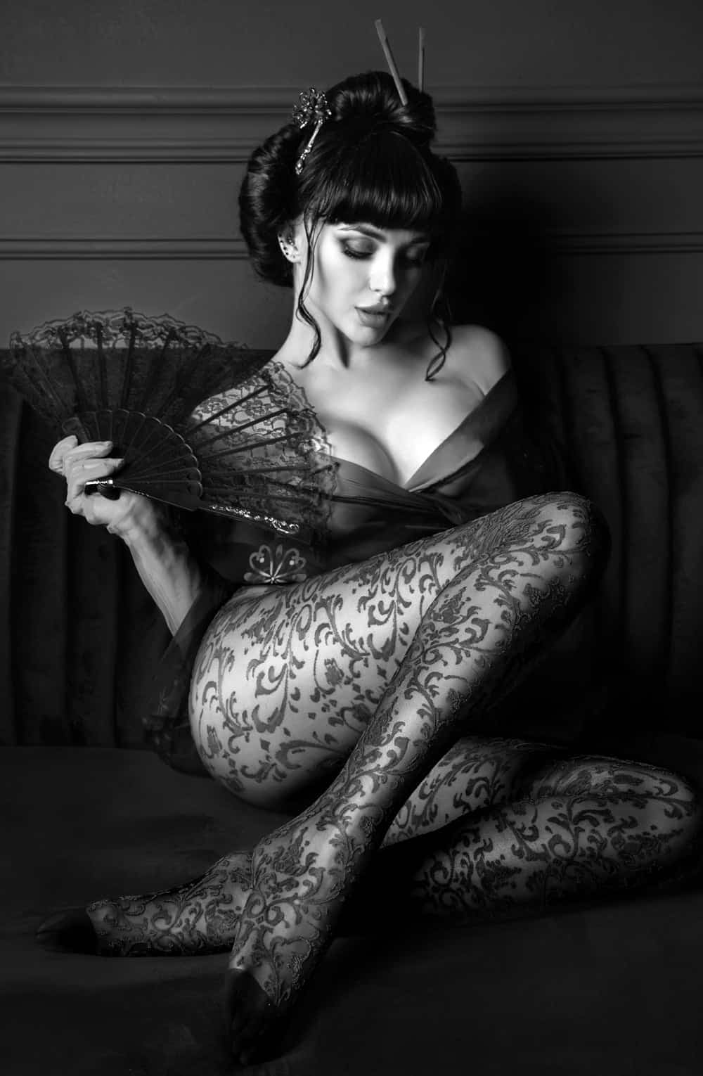 Black Secret Stockings by Zieniu